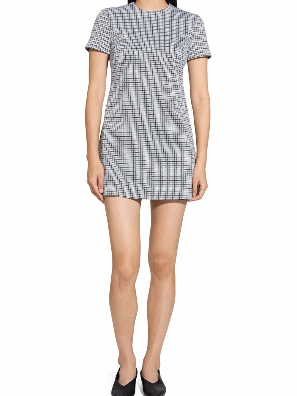 Theory Short Sleeve A-Line Mini Dress